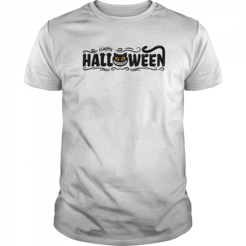 Black Cat Pumpkin Face shirt