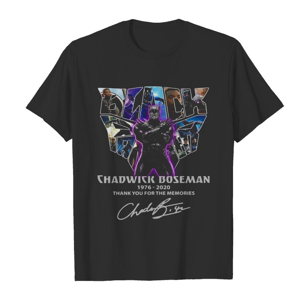 Black Chadwick Boseman 1976-2020 Thank You For The Memories shirt