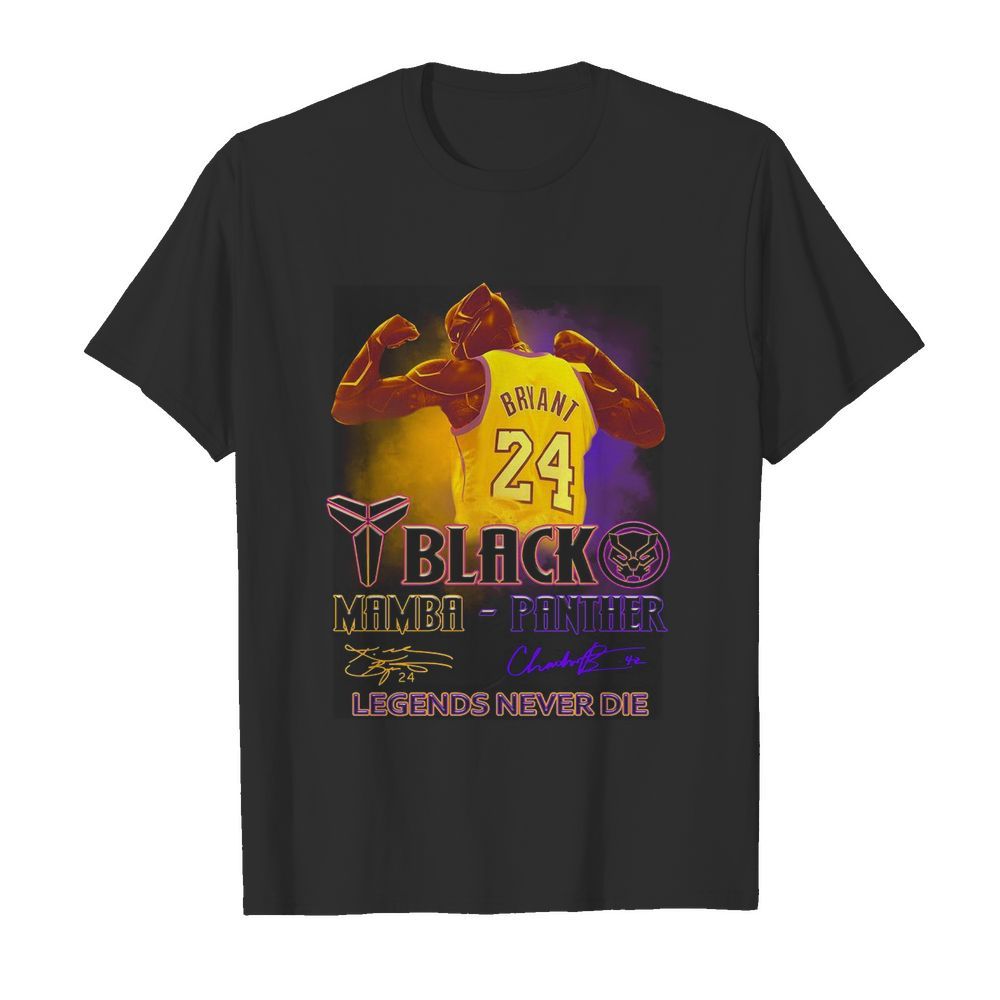 Black Mamba Black Panther Legends Never Die Signatures shirt