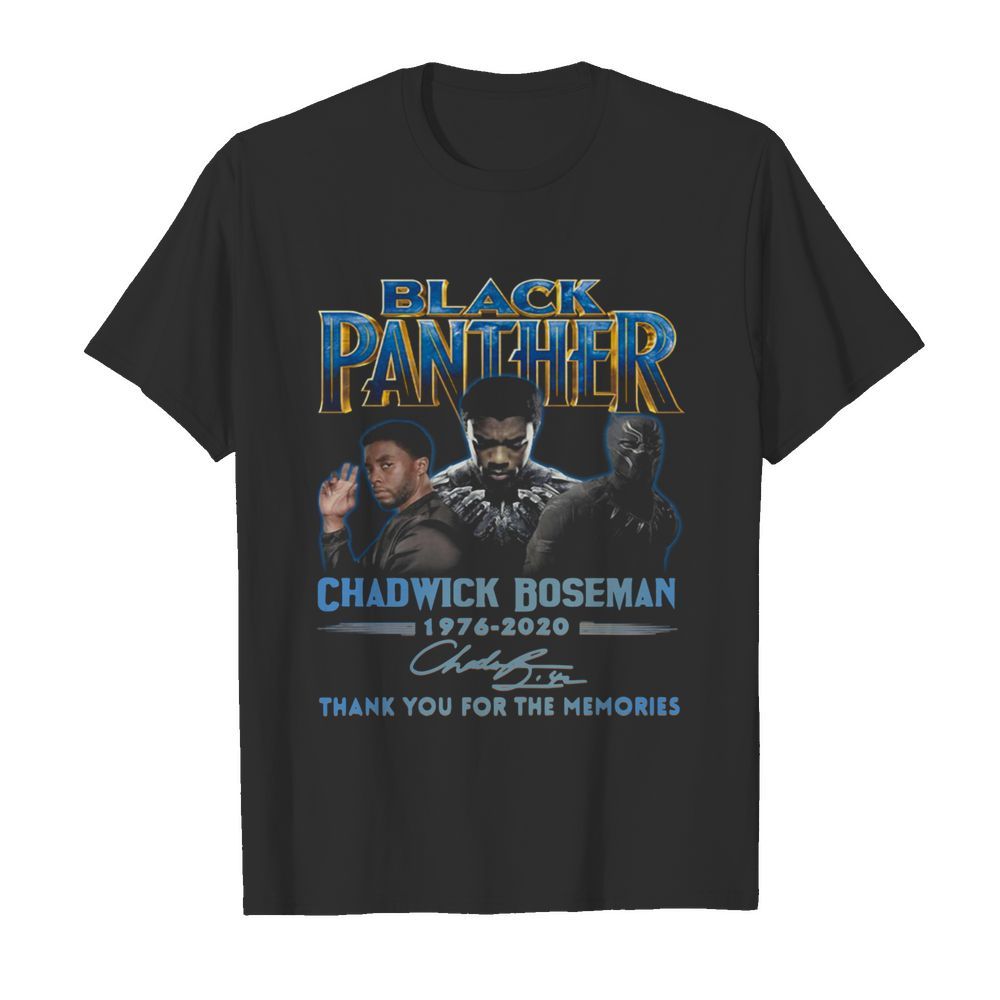 Black Panther Chadwick Boseman 1976-2020 Signature Thank You For The Memories  Classic Men's T-shirt