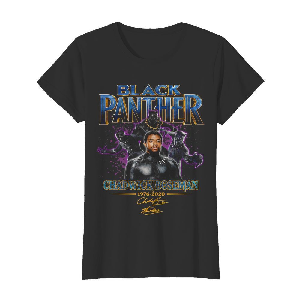 Black Panther Chadwick Boseman 1976 2020 Signature  Classic Women's T-shirt