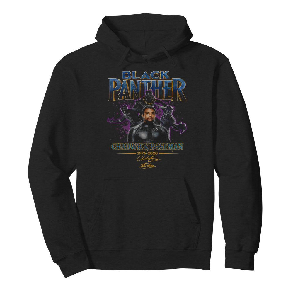 Black Panther Chadwick Boseman 1976 2020 Signature  Unisex Hoodie