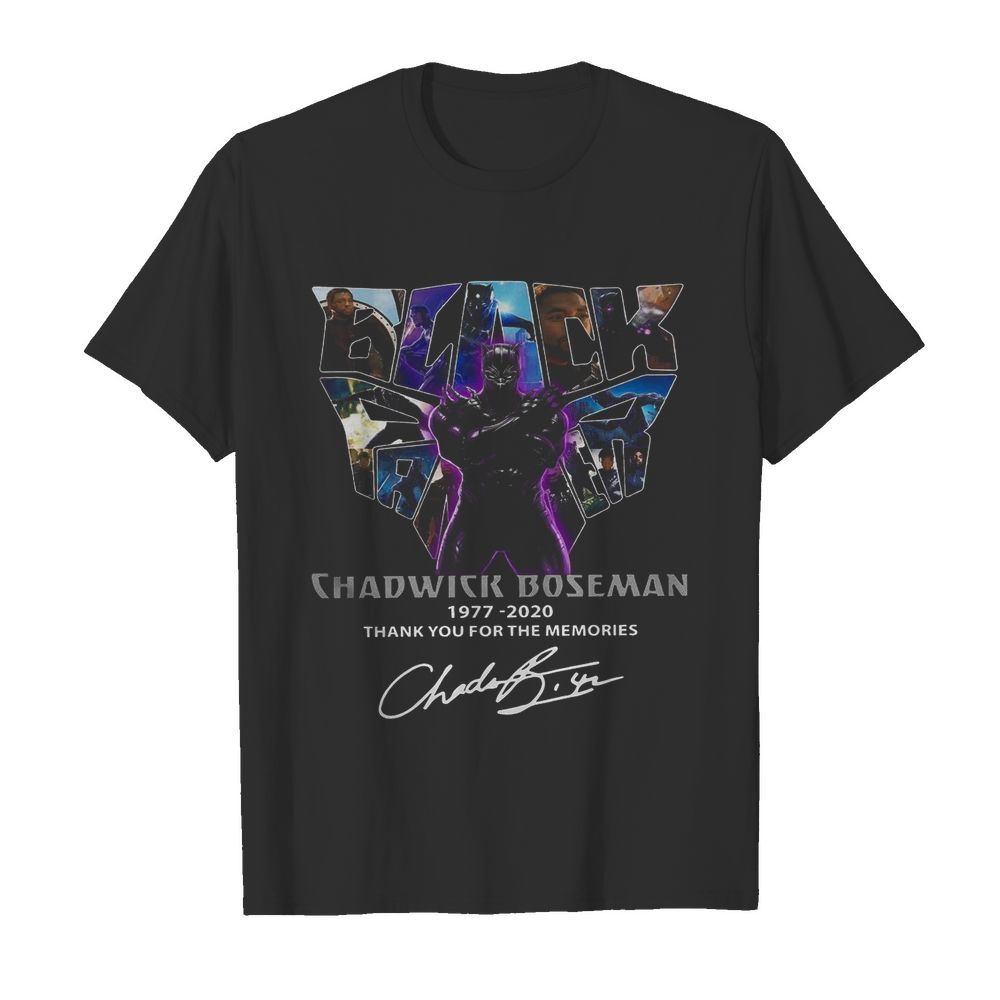 Black Panther Chadwick Boseman 1977-2020 Thank You For Memories Signature shirt