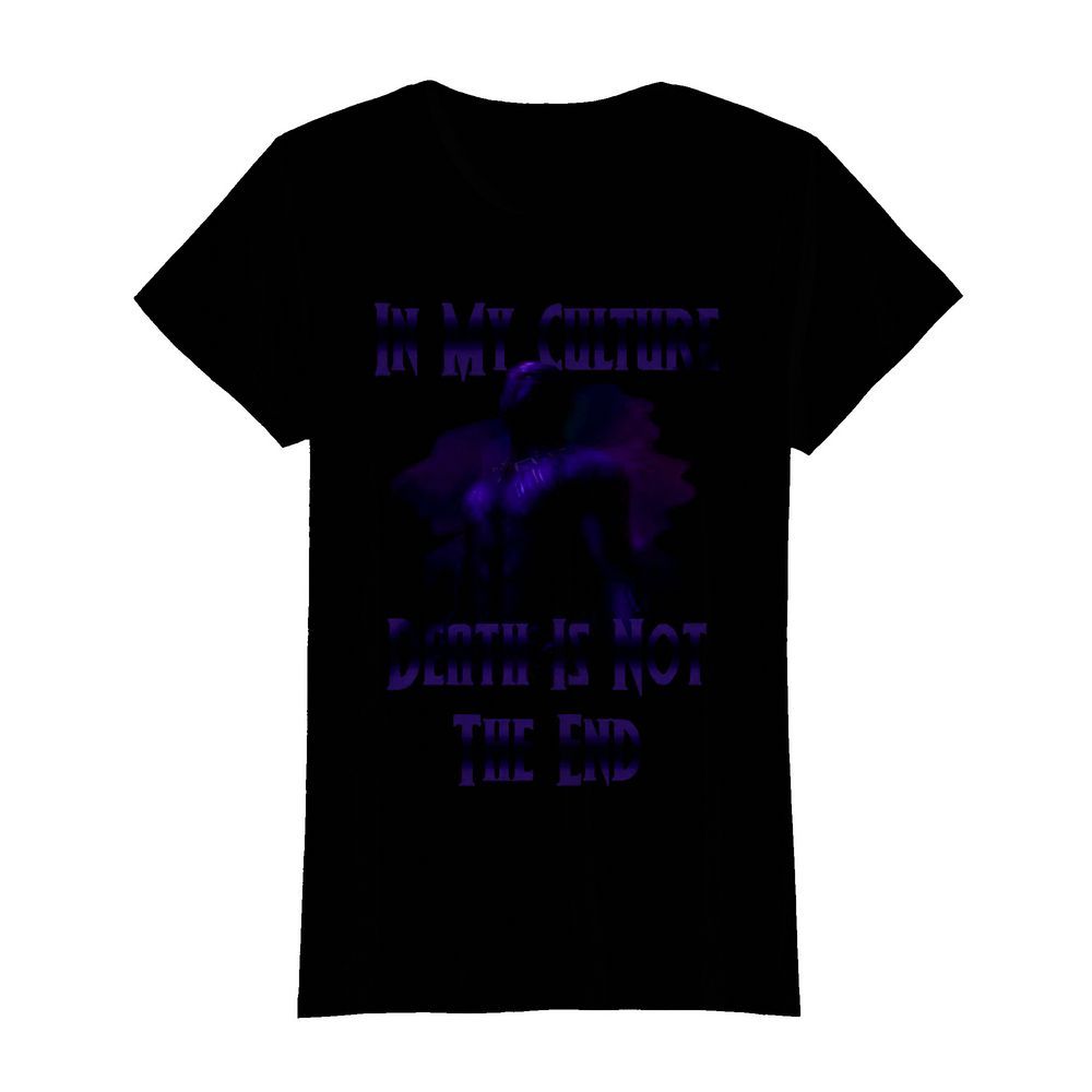 Black Panther In My Culture Death Is Not The End Purple  Classic Women's T-shirt