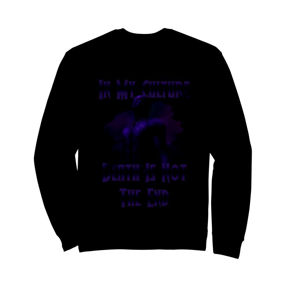 Black Panther In My Culture Death Is Not The End Purple  Unisex Sweatshirt