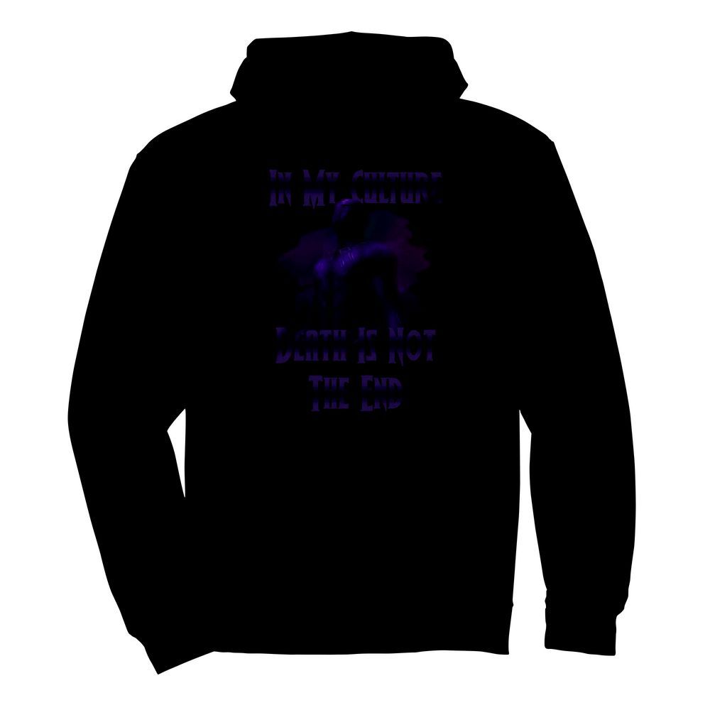 Black Panther In My Culture Death Is Not The End Purple  Unisex Hoodie