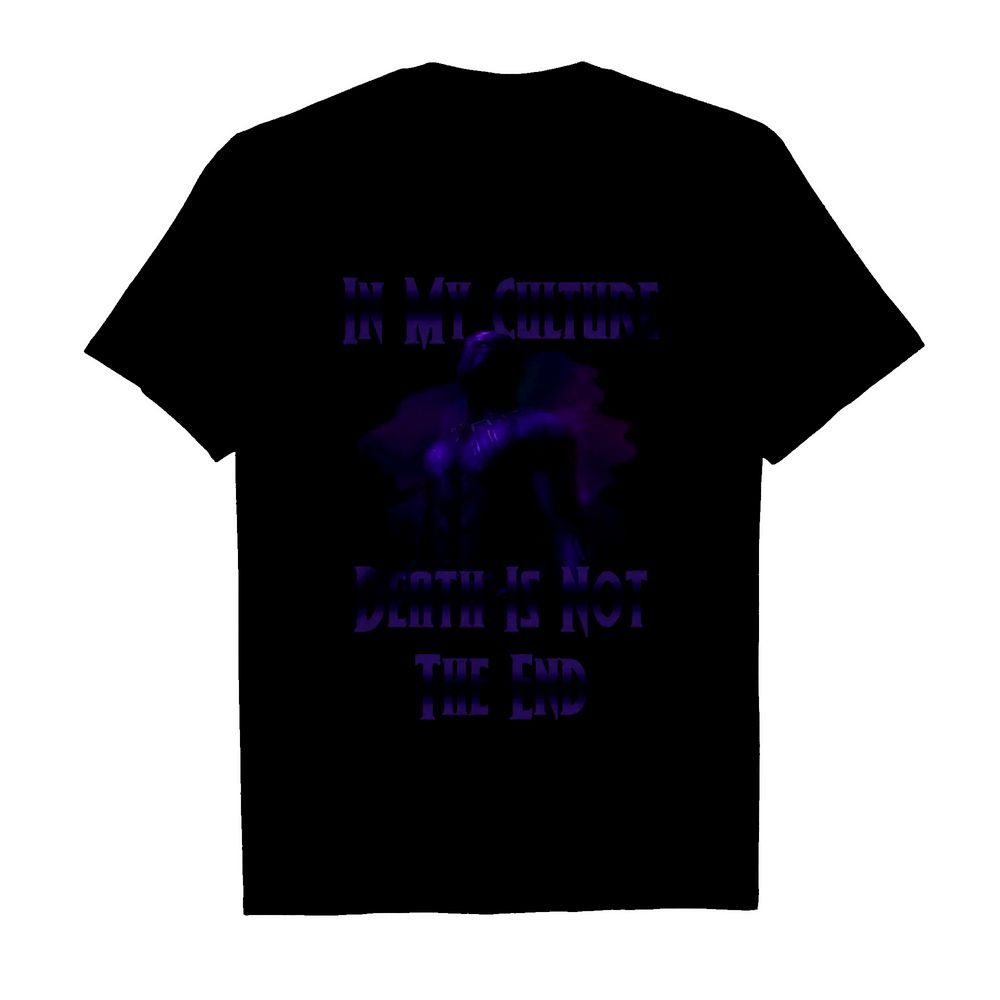 Black Panther In My Culture Death Is Not The End Purple  Classic Men's T-shirt