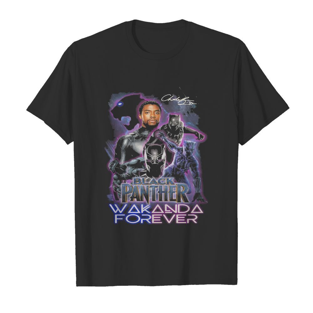 Black panther rip chadwick wakanda forever signature 2020 shirt