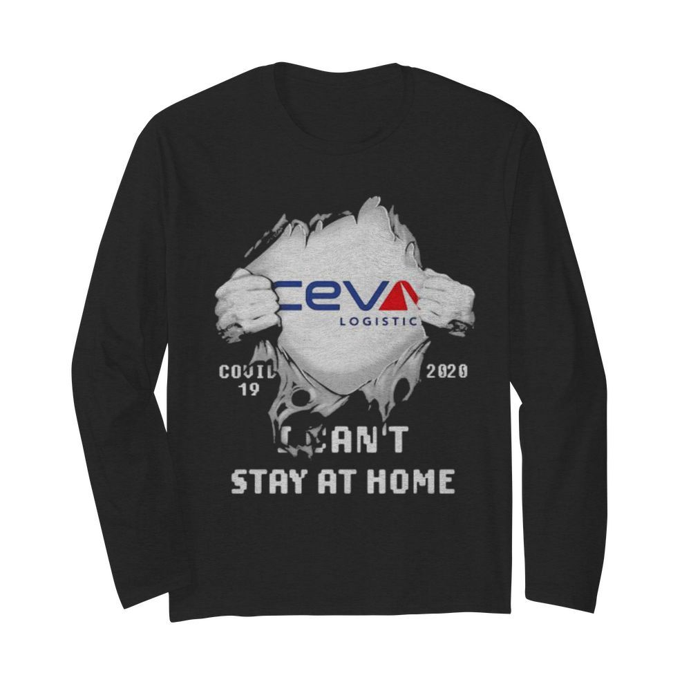 Blood inside ceva logistic i can’t stay at home covid-19 2020  Long Sleeved T-shirt 