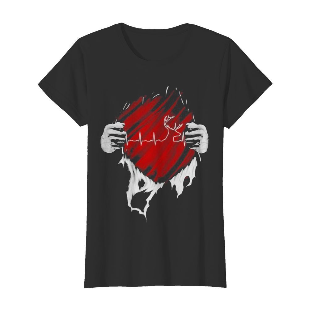 Blood inside deer heartbeat  Classic Women's T-shirt