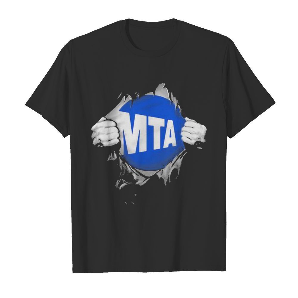 Blood inside mta logo shirt