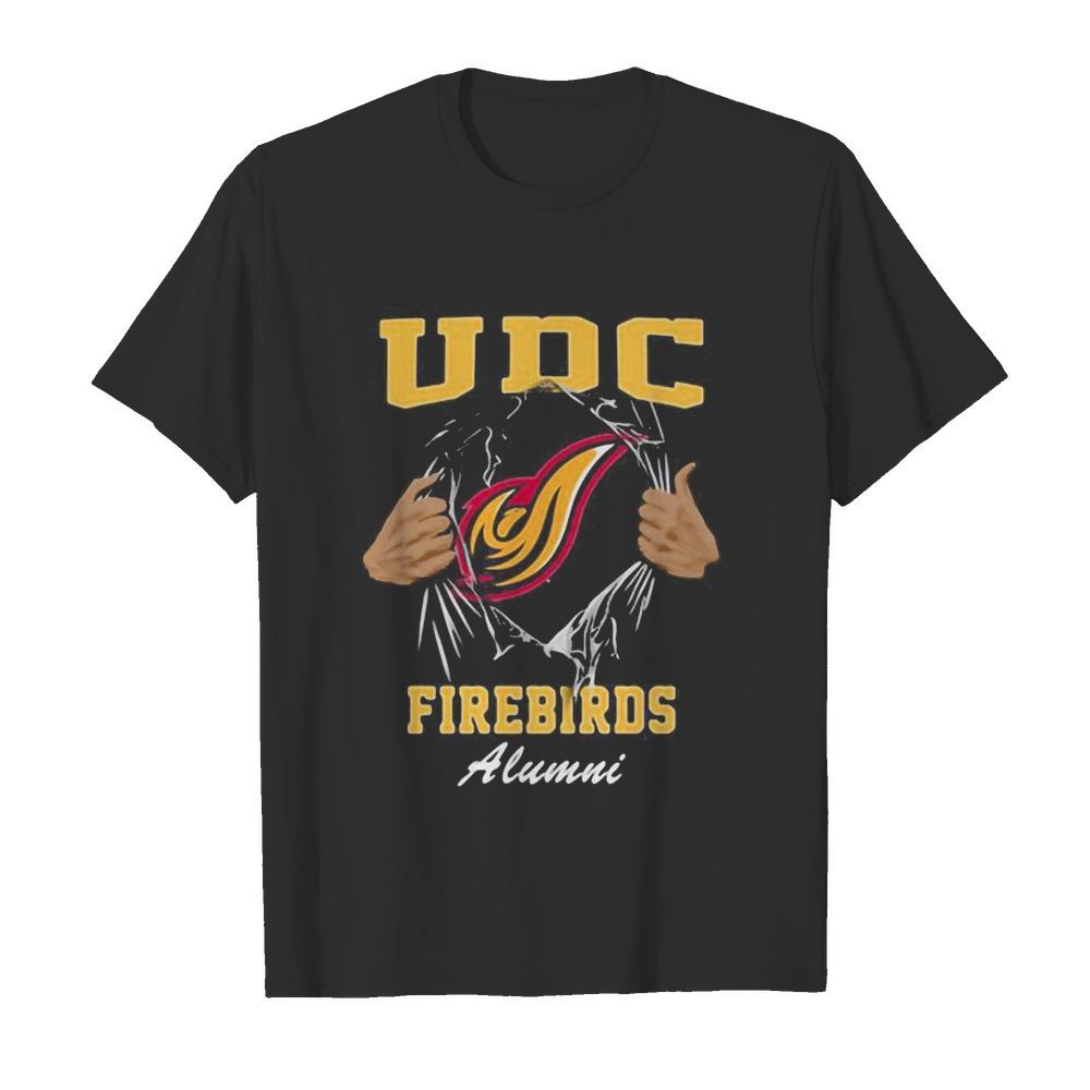 Blood inside udc firebirds alumni shirt