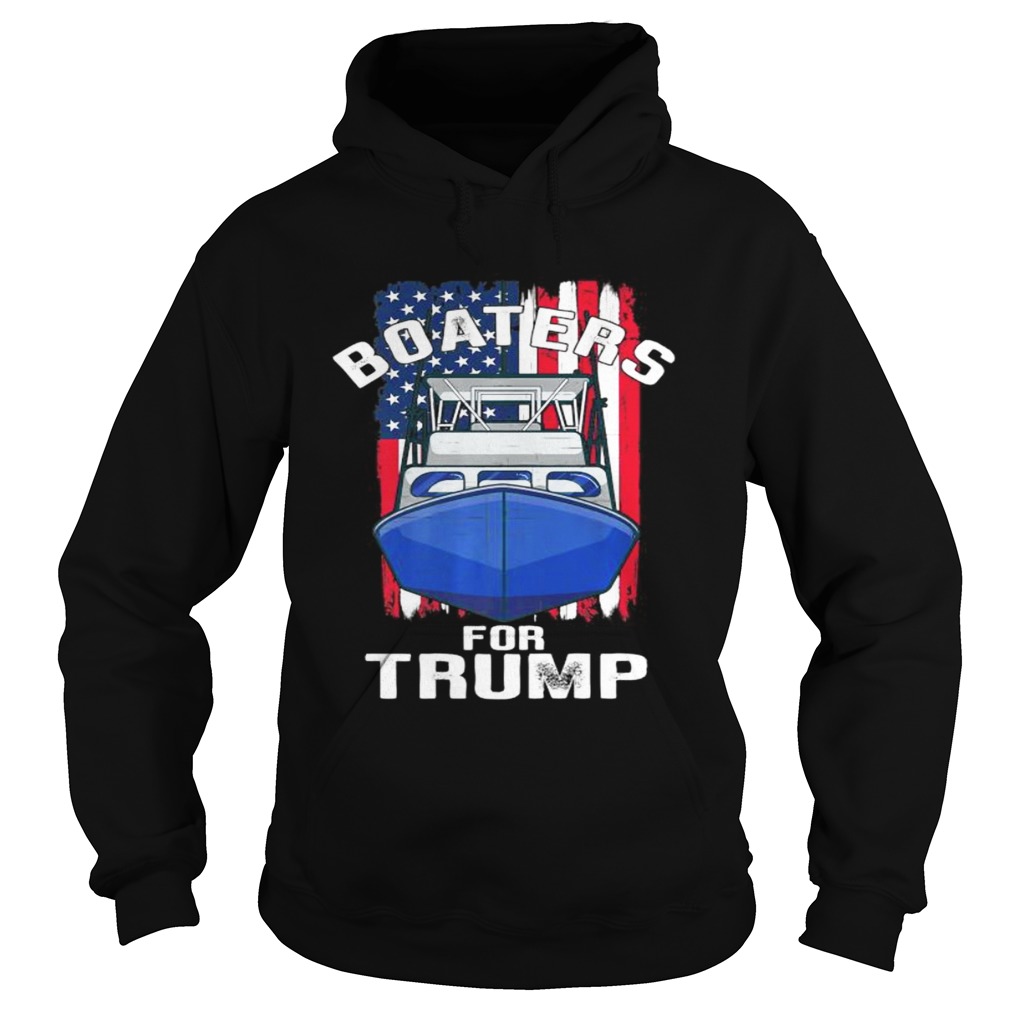 Boaters for Trump 2020 American Flag Patriotic Boat Parade Premium  Hoodie