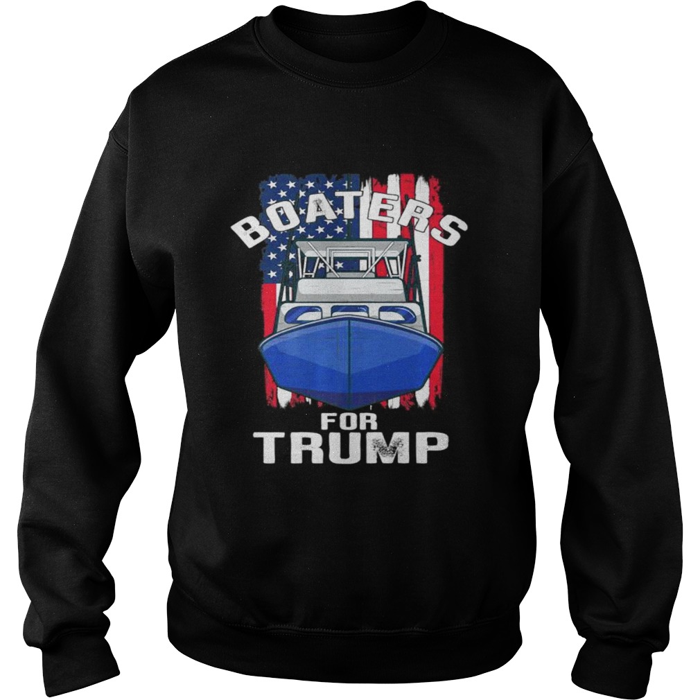 Boaters for Trump 2020 American Flag Patriotic Boat Parade Premium  Sweatshirt