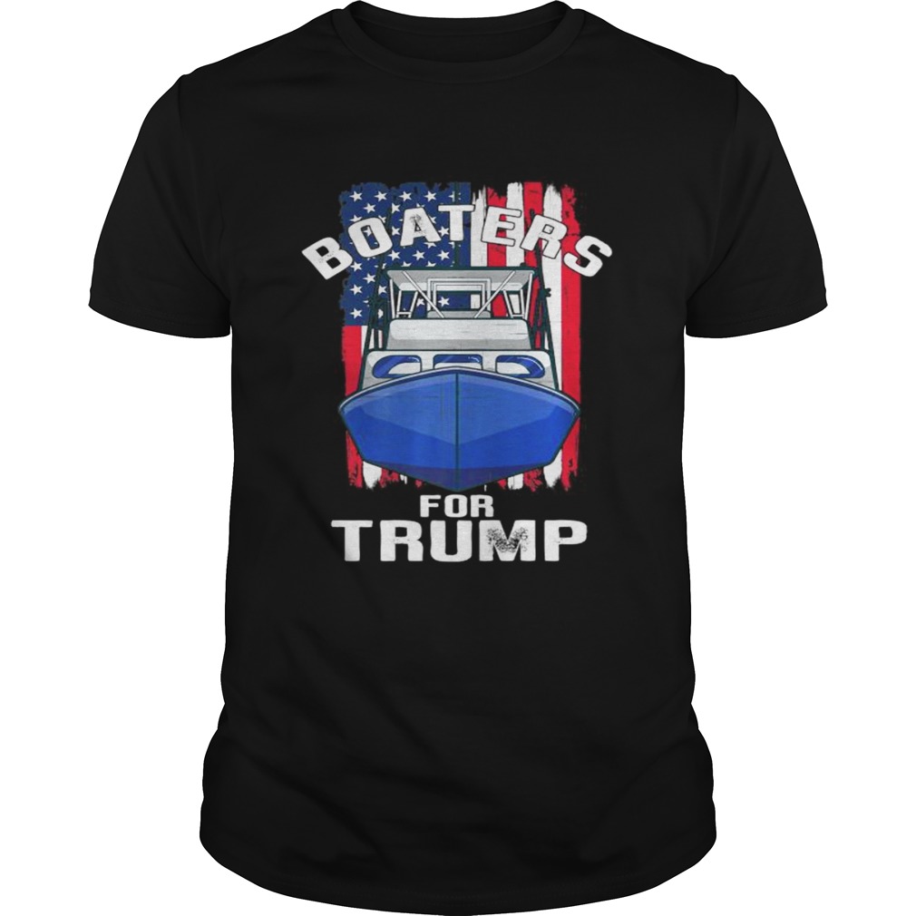 Boaters for Trump 2020 American Flag Patriotic Boat Parade Premium  Unisex