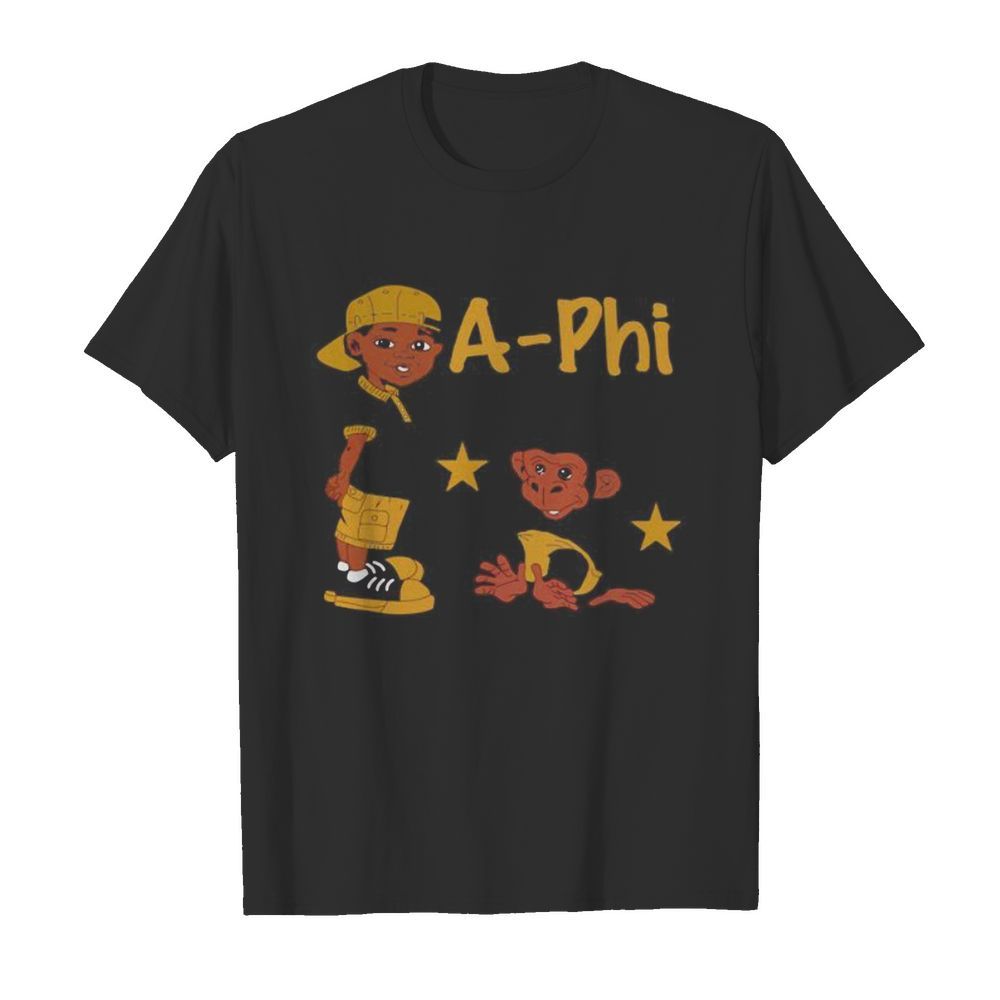 Boy and monkey stars alpha phi alpha shirt