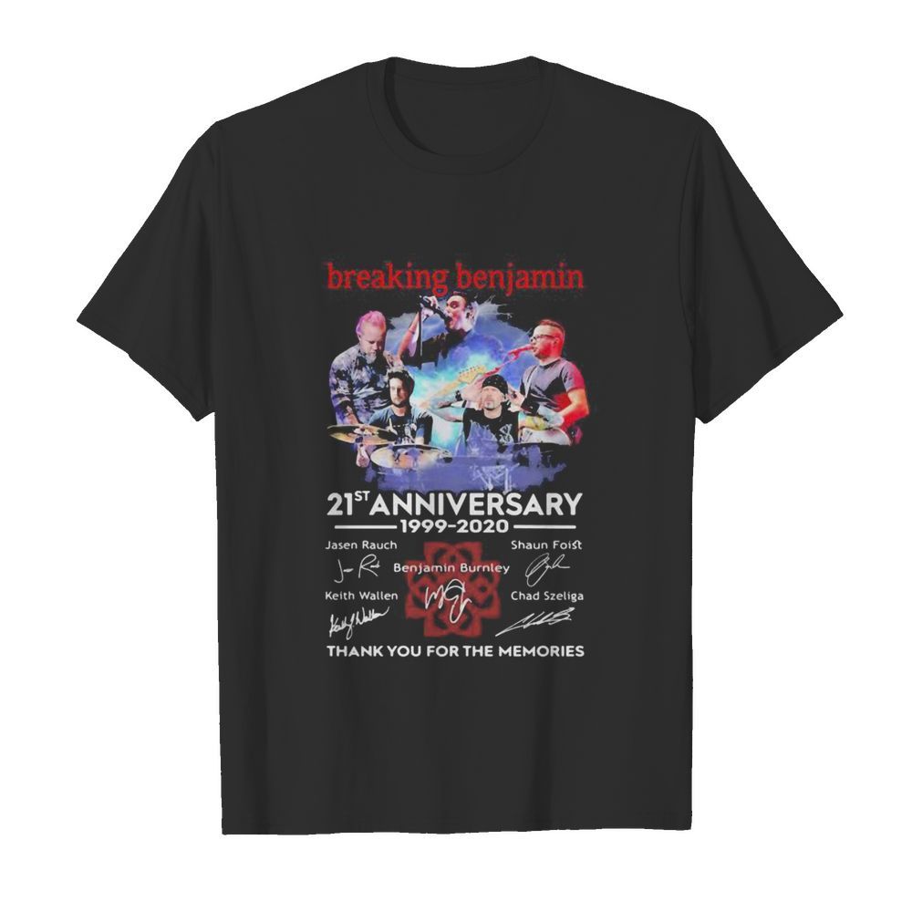 Breaking benjamin 21st anniversary 1999 2020 thank for the memories signatures  Classic Men's T-shirt