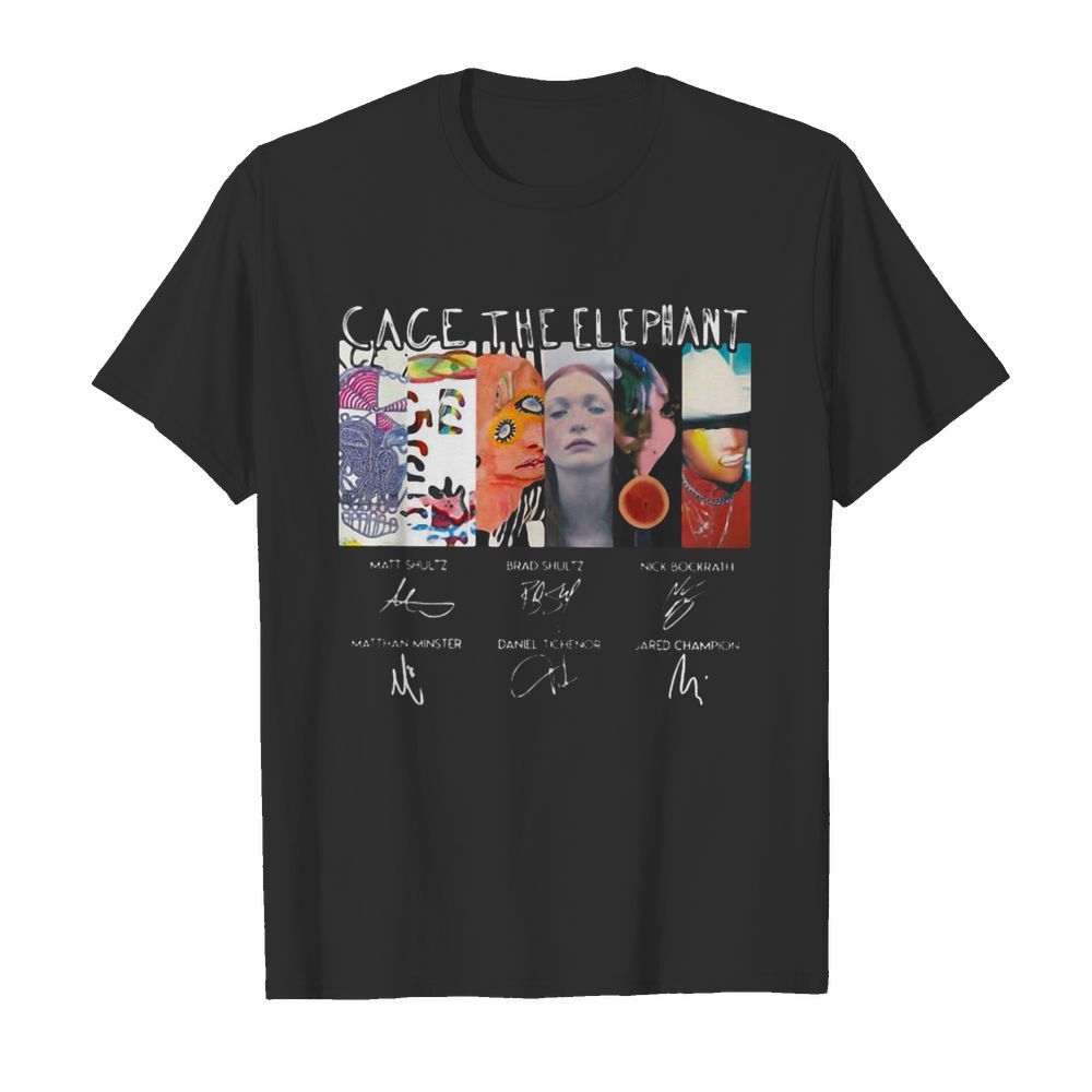 Cage The Elephant Signatures shirt