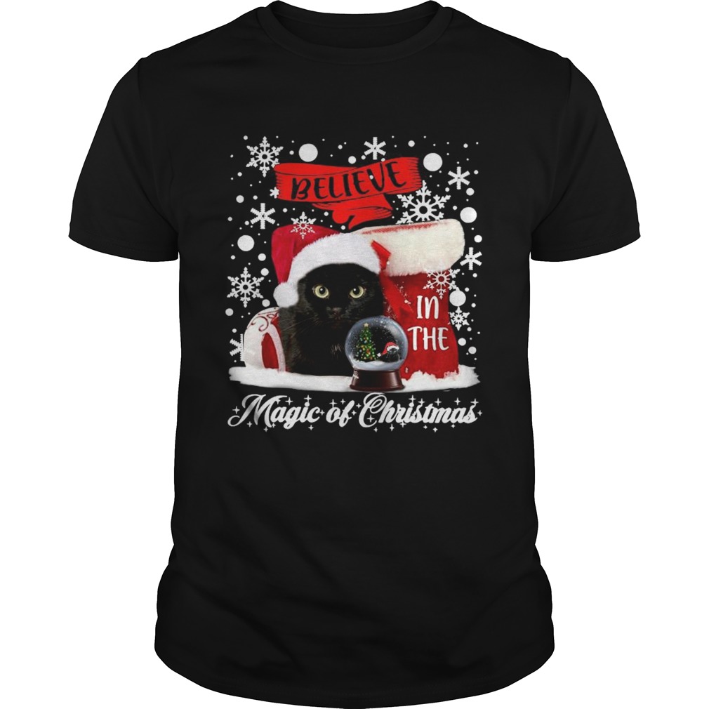 Cat Believe In The Magic Of Christmas shirt