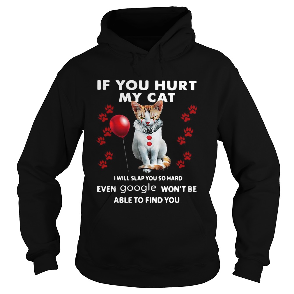 Cat If You Hurt My Cat I Will Slap You So Hard Even Google Wont Be Able To Find You  Hoodie