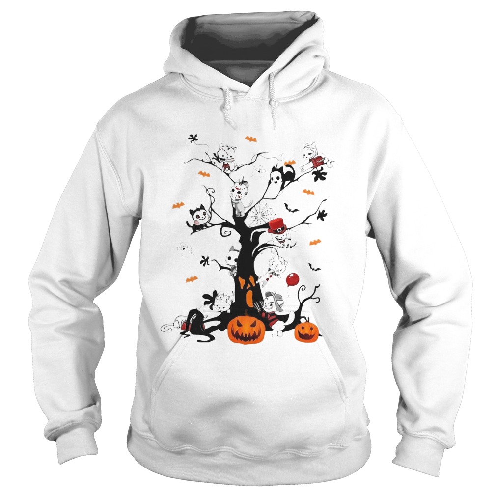 Cats Horror Kitties Tree Halloween  Hoodie