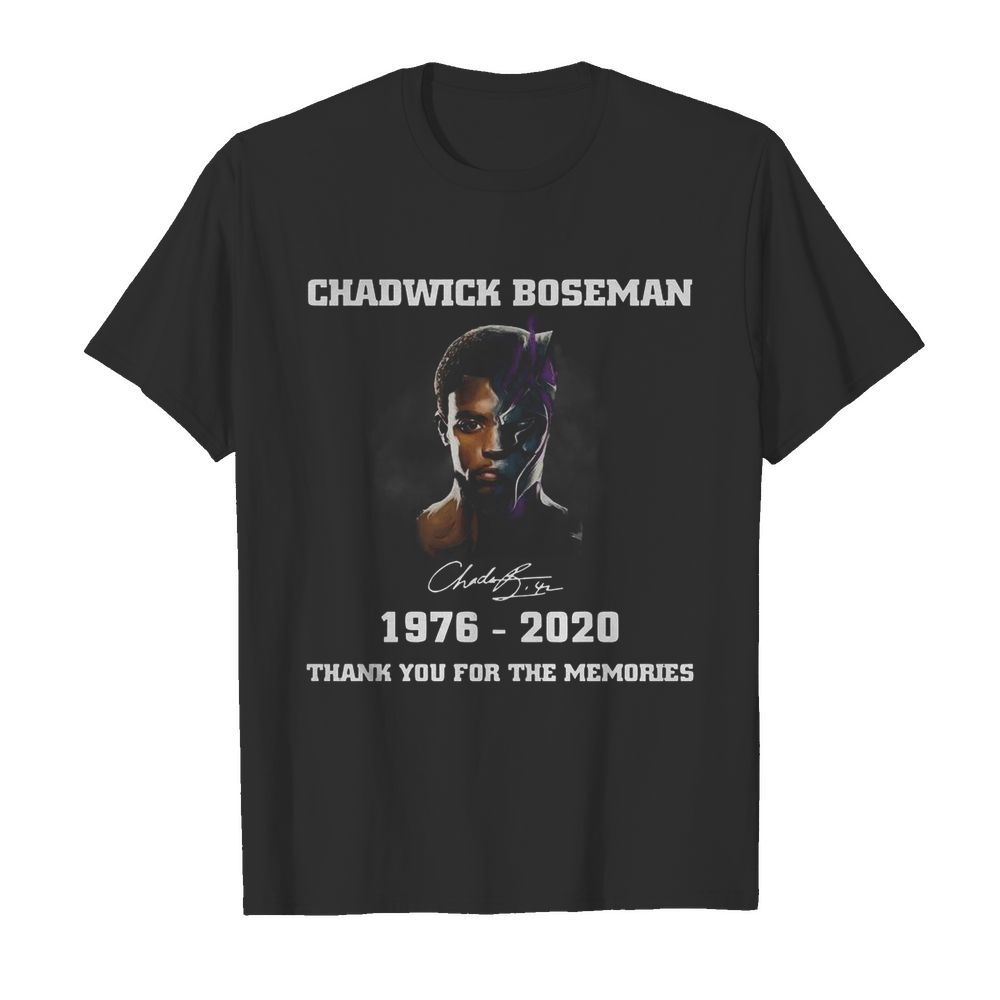 Chadwick Boseman Signature 1976-2020 Thank You For The Memories shirt