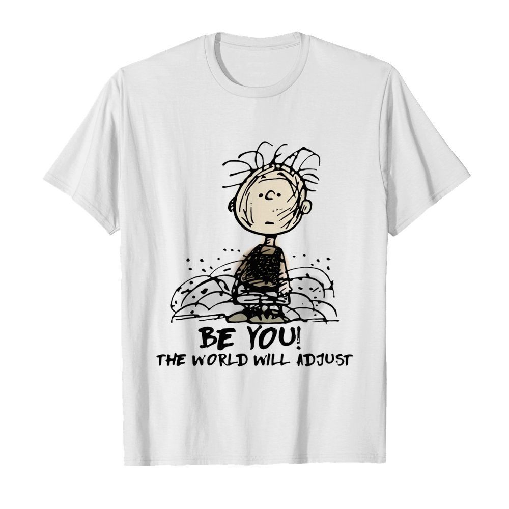 Charlie Brown Be You The World Will Adjust  Classic Men's T-shirt