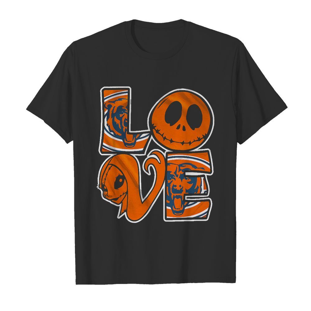 Chicago Bears Jack Skellington And Sally Love shirt