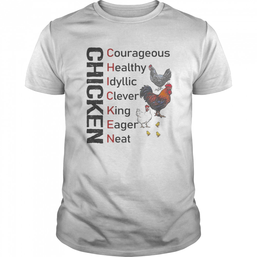 Chicken courageous healthy idyllic clever king eager neat shirt