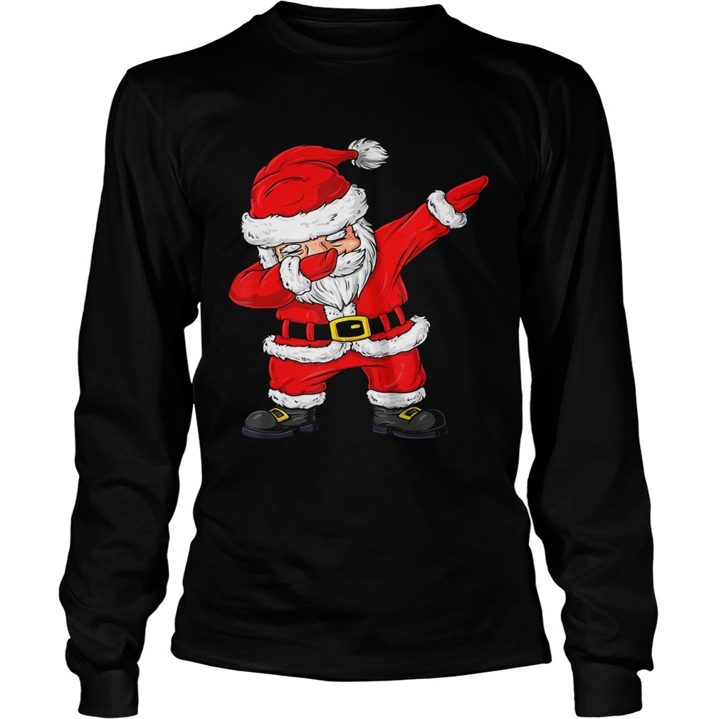 Christmas Dabbing Santa Claus Boys Girls Kids Xmas s Long Sleeve