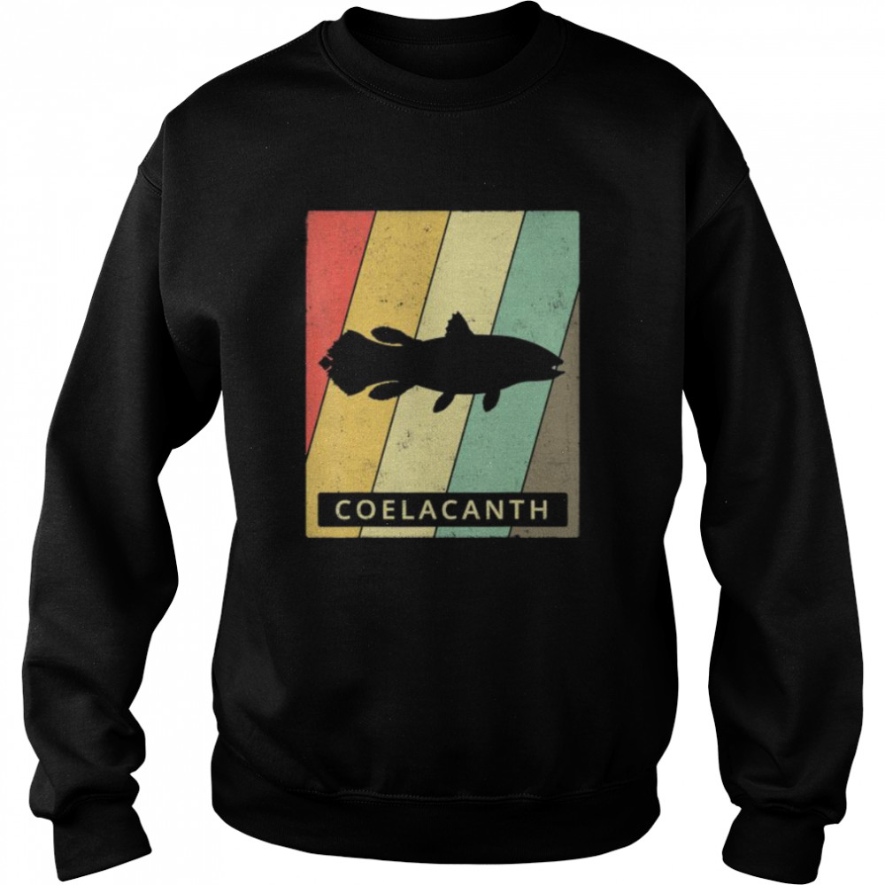 Coelacanth Lover Vintage Retro Animal  Unisex Sweatshirt