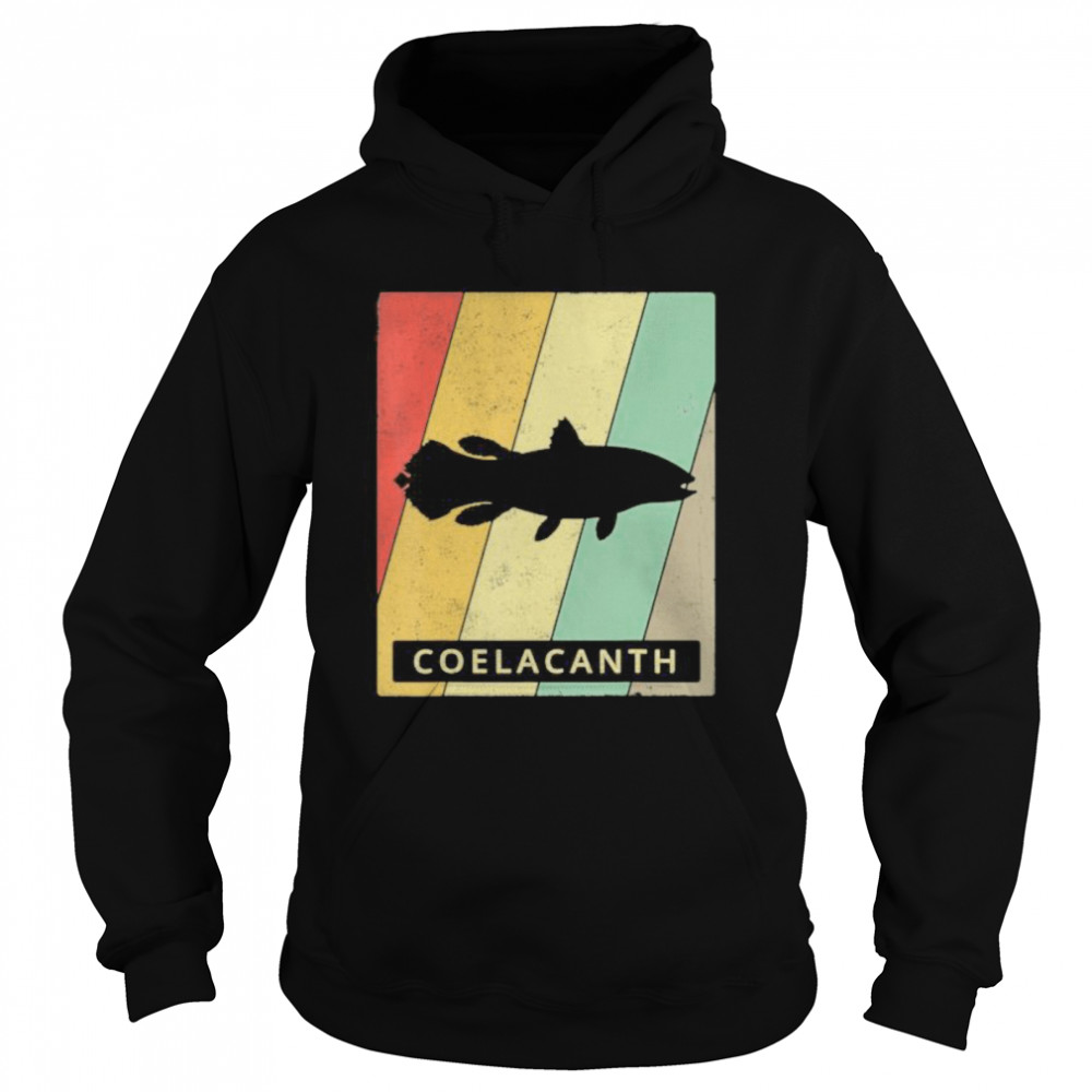 Coelacanth Lover Vintage Retro Animal  Unisex Hoodie