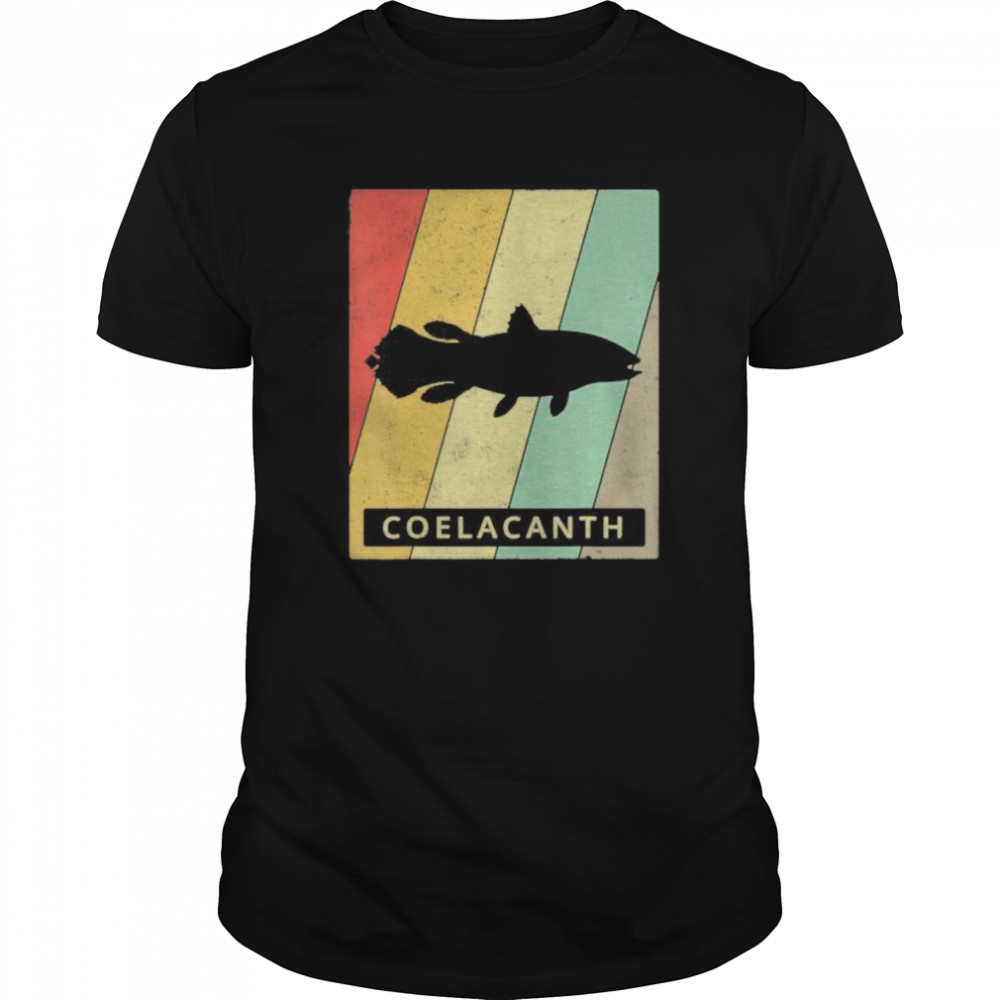 Coelacanth Lover Vintage Retro Animal  Classic Men's T-shirt