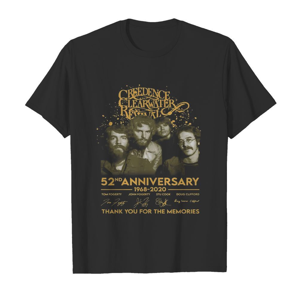 Creedence Clearwater Revival 52nd Anniversary 1968 2020 Signature shirt