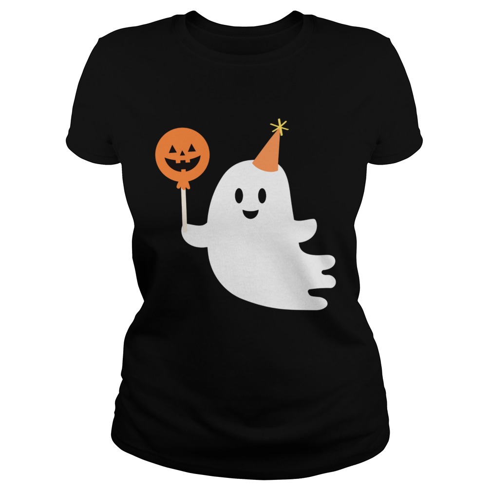 Cute Ghost With Candy Halloween Day 2020  Classic Ladies