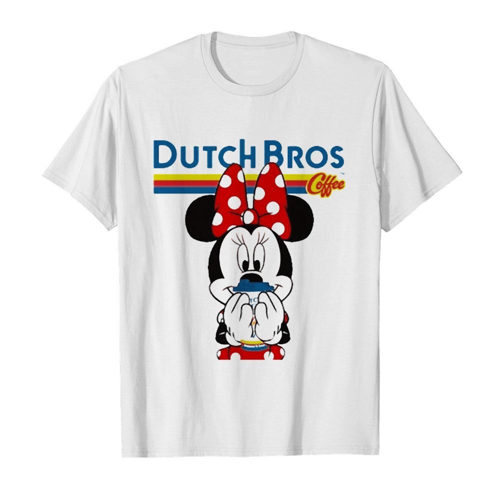 Cute Minnie Mouse Drinking Dutch Bros Coffee  Classic Men's T-shirt