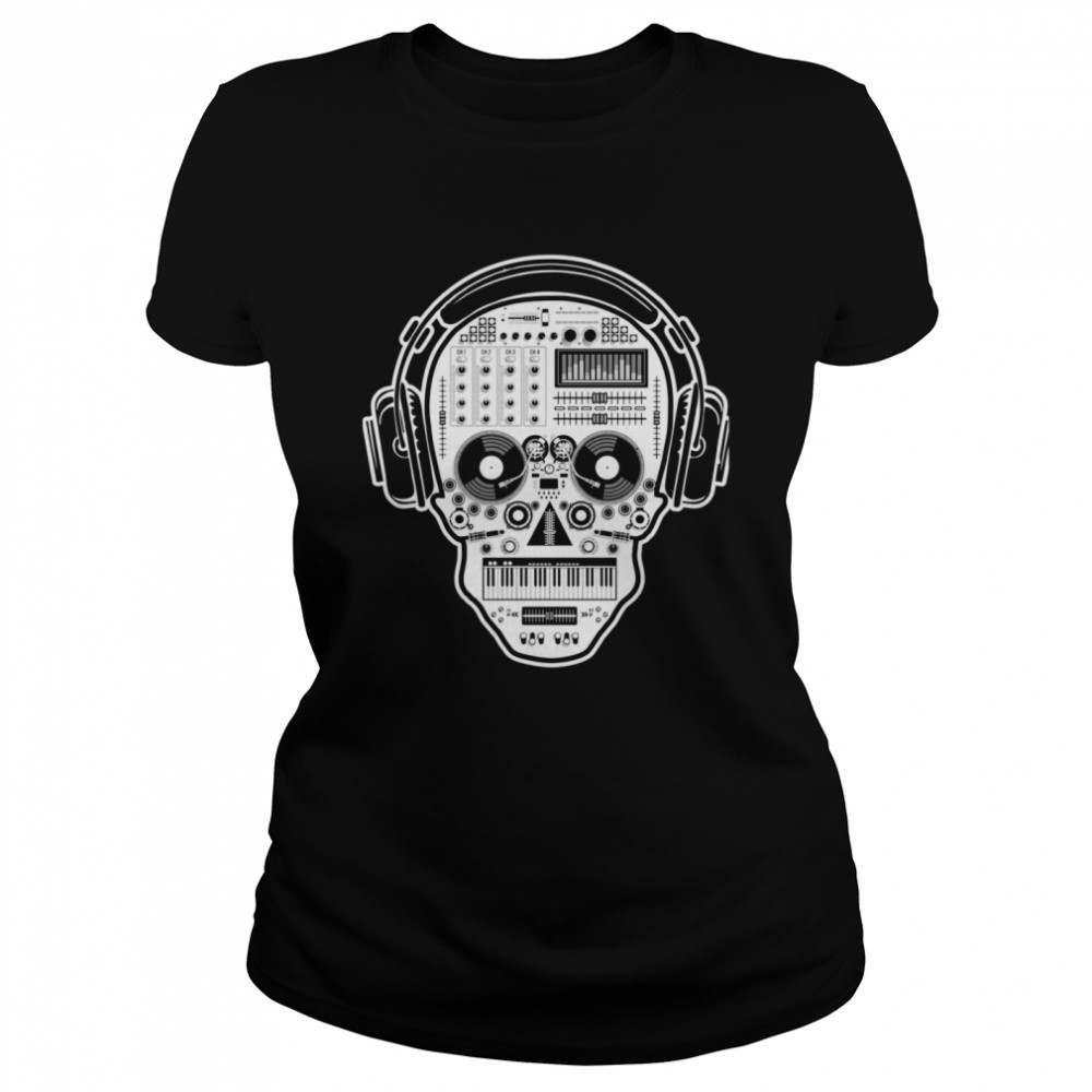 DJ Sugar Skull Day Of The Dead  Classic Women's T-shirt