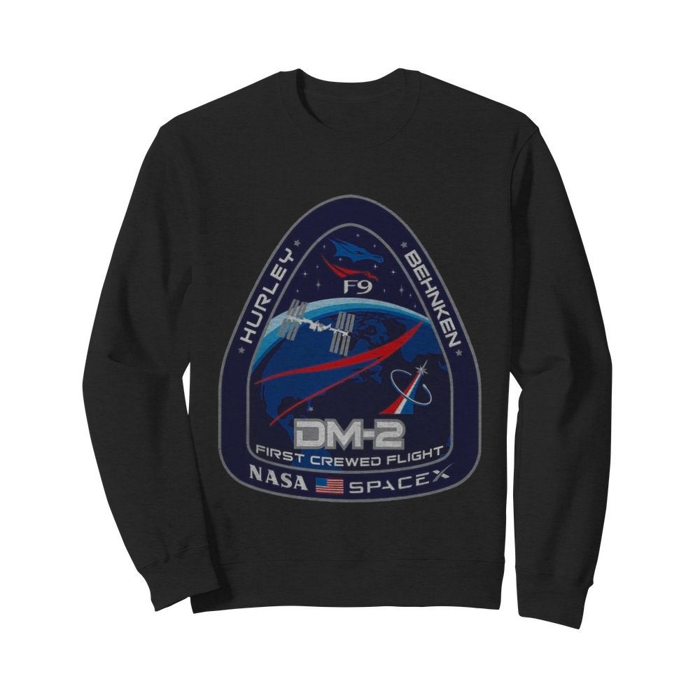 DM-2 First Crewed Flight Nasa Spacex  Unisex Sweatshirt