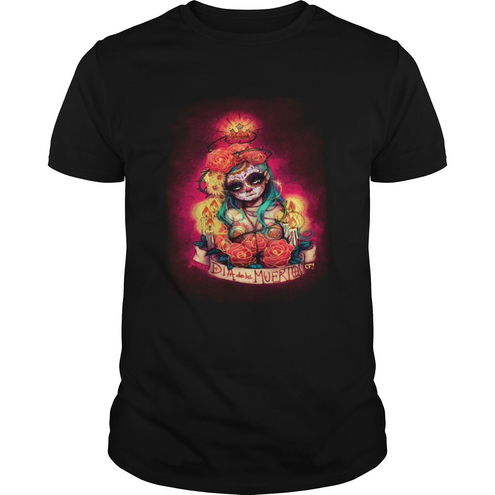 Da De Los Muertos Day Of Dead Sugar Skull Girl shirt