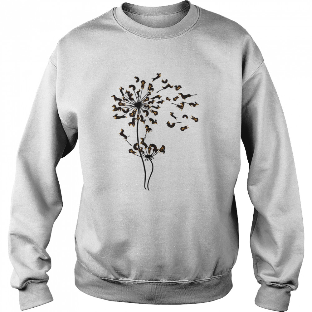 Dachshund Dandelion  Unisex Sweatshirt