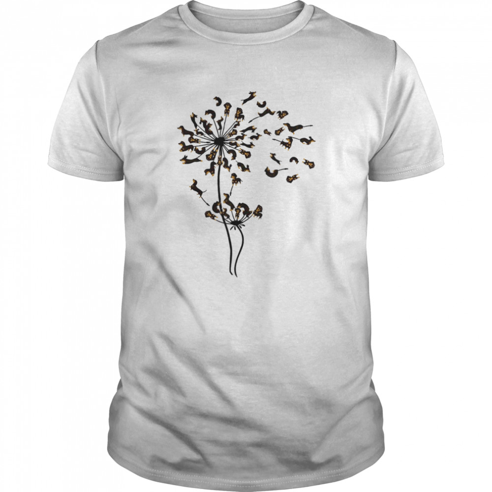 Dachshund Dandelion  Classic Men's T-shirt