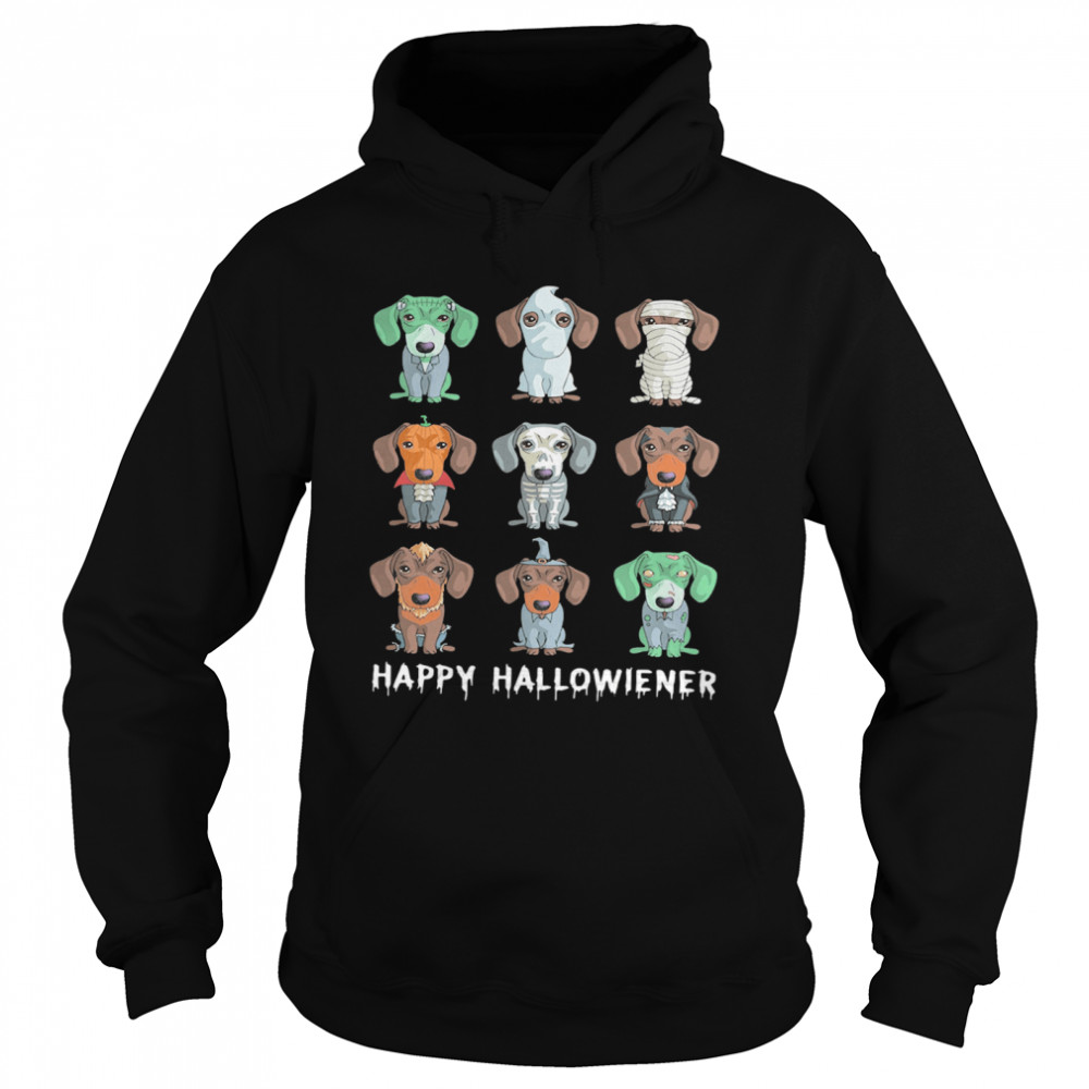 Dachshund Happy Halloween  Unisex Hoodie