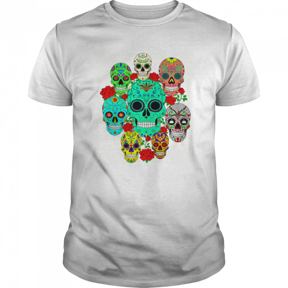 Day Of The Dead Dia De Los Muertos Sugar Skulls Galore shirt