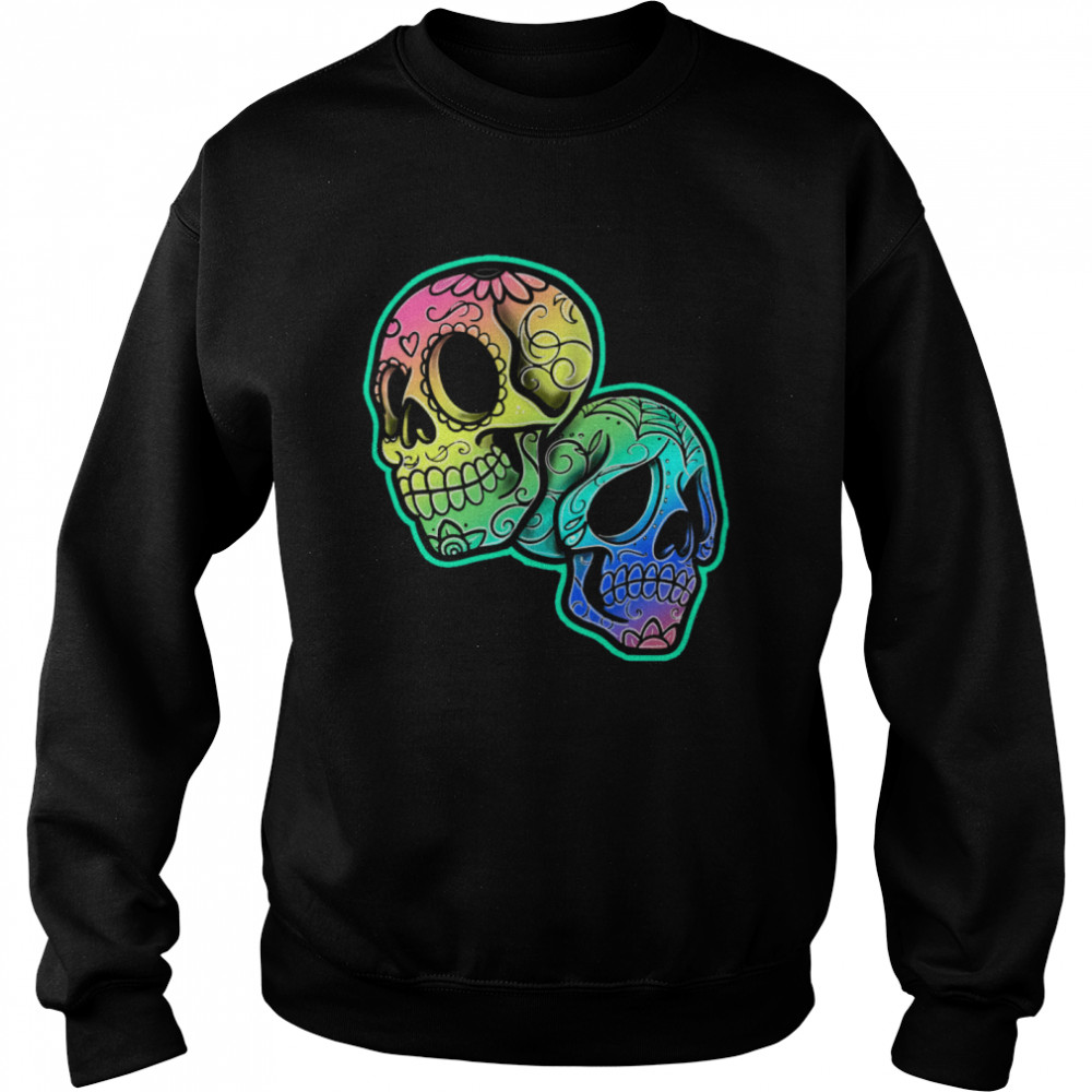 Day Of The Dead Skulls Mexican Holiday  Unisex Sweatshirt