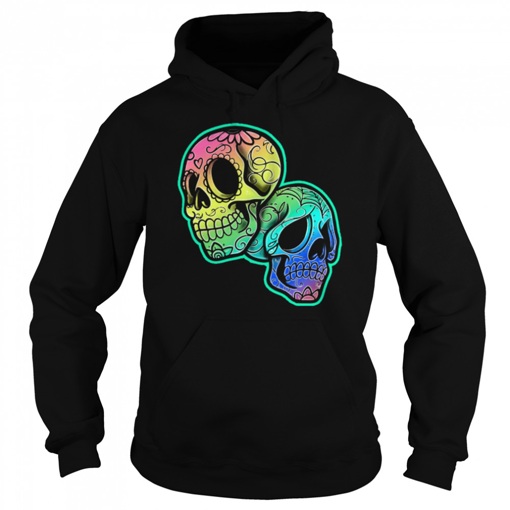 Day Of The Dead Skulls Mexican Holiday  Unisex Hoodie