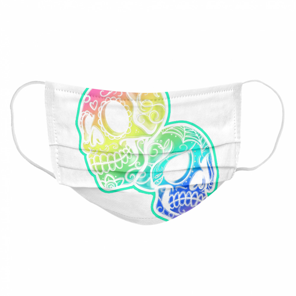 Day Of The Dead Skulls Mexican Holiday  Cloth Face Mask