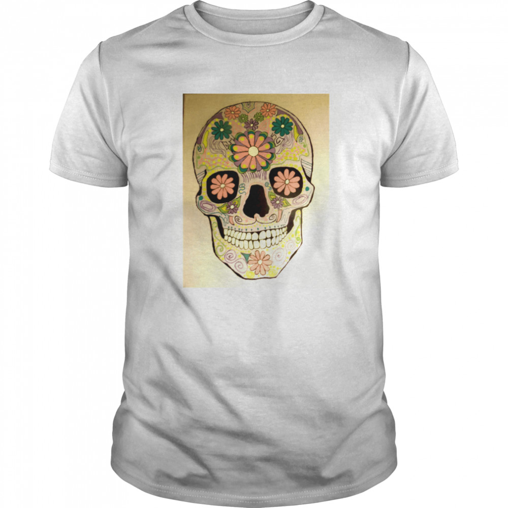 Day Of The Dead Sugar Skull Flower Heaven shirt