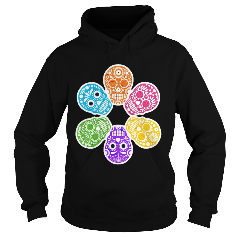 Day Of The Dead Sugar Skulls Funny Retro  Hoodie