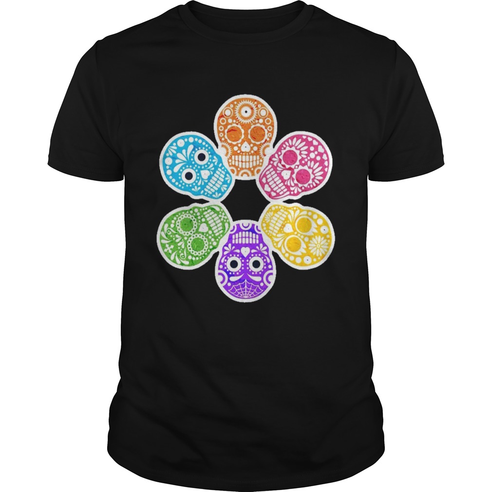 Day Of The Dead Sugar Skulls Funny Retro  Unisex