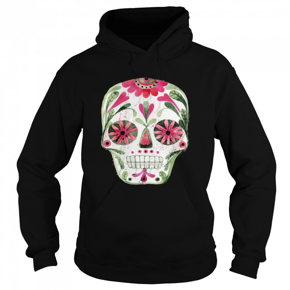 Dia De Los Muertos Day Of The Dead Skull  Unisex Hoodie